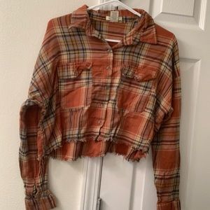 Long sleeve crop top